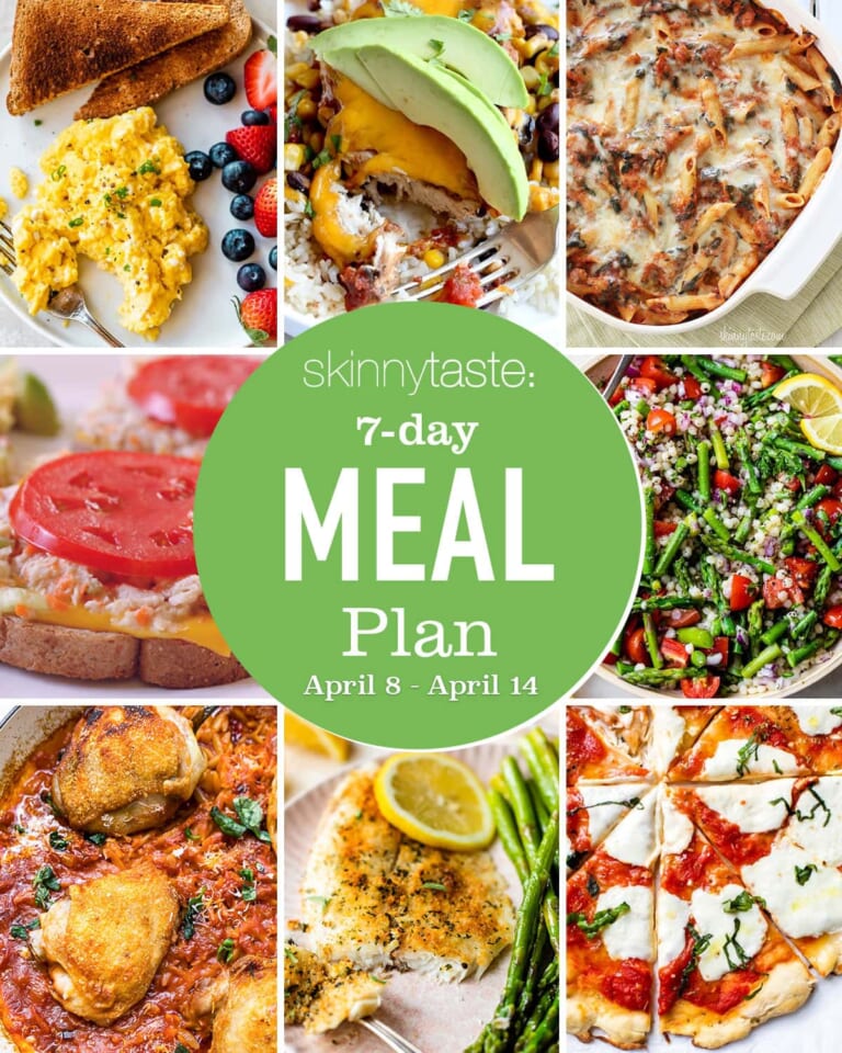 Free 7 Day Healthy Meal Plan (April 8-14)